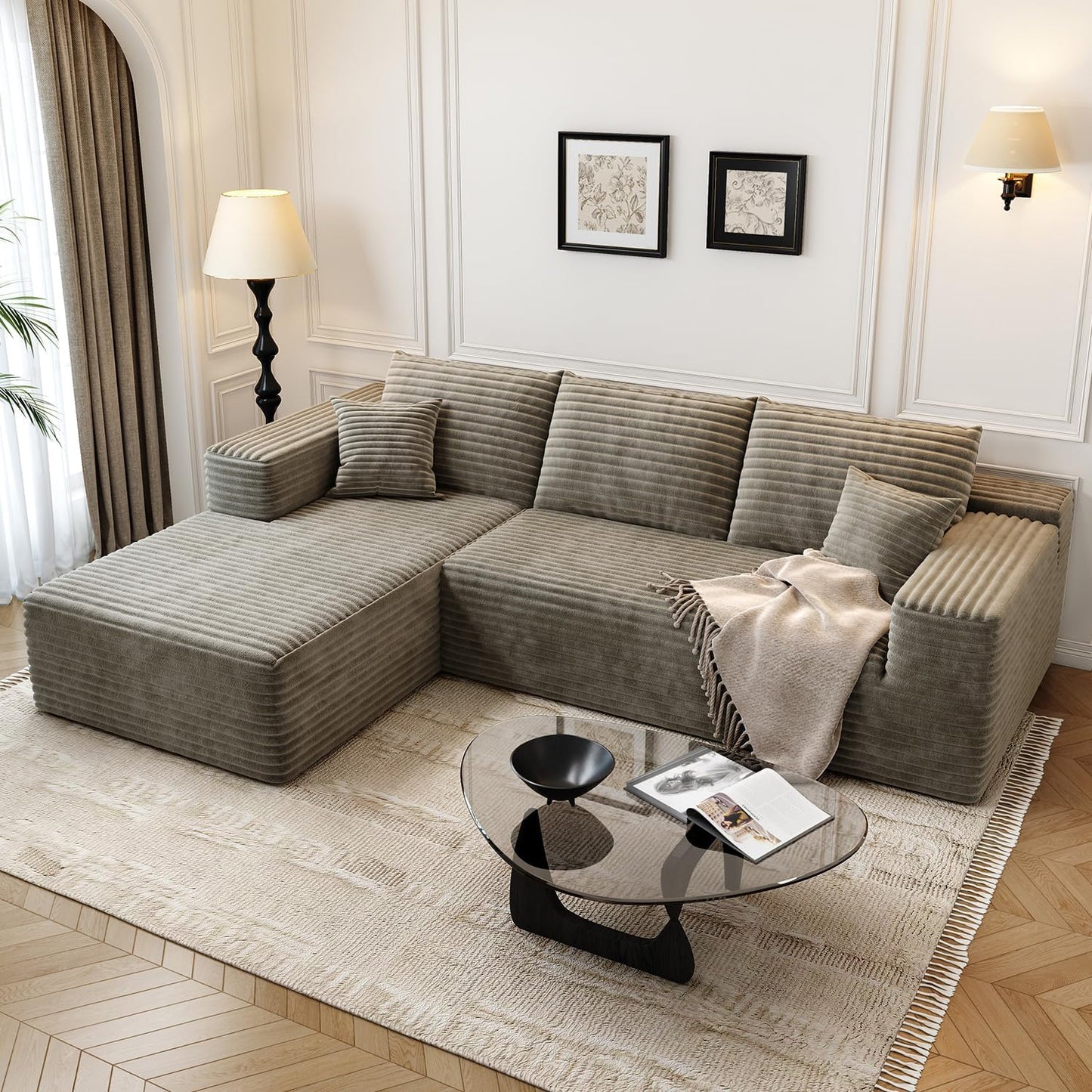 Mod Corduroy Couch